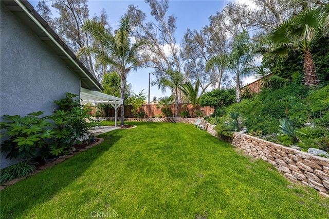 11820 Mount Wilson Ct, Rancho Cucamonga, CA 91737 - view of yard with fence and a patio area