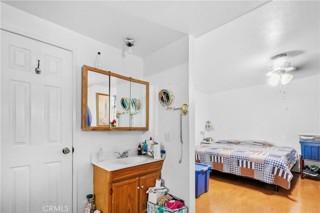 12036 Jouett St, Sylmar, CA 91342 - bedroom with a sink and light wood-style floors