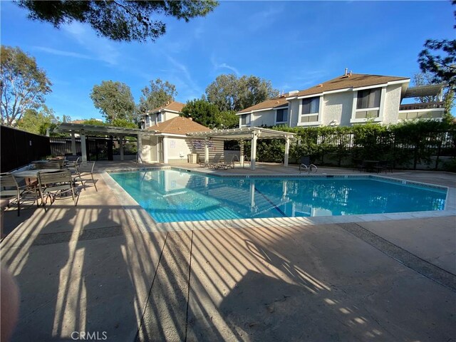 22272 Redwood Pointe Unit 5C, Lake Forest, CA 92630 - community pool featuring a pergola, a patio, and fence