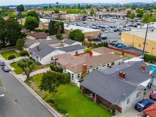 birds eye view of property featuring a residential view