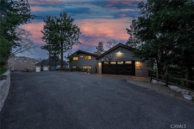 27550 N Bay Rd, Lake Arrowhead, CA 92352 - rustic home featuring a garage and an outdoor structure