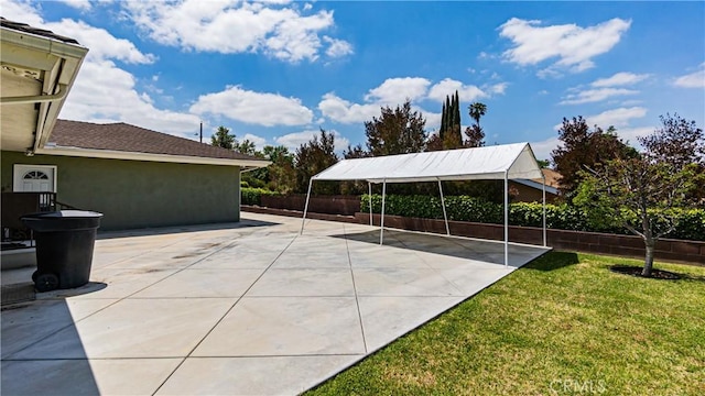 view of patio with fence