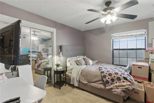 24980 Sunset Way, Tehachapi, CA 93561 - carpeted bedroom with ceiling fan