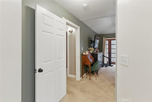 24980 Sunset Way, Tehachapi, CA 93561 - corridor featuring light colored carpet and baseboards