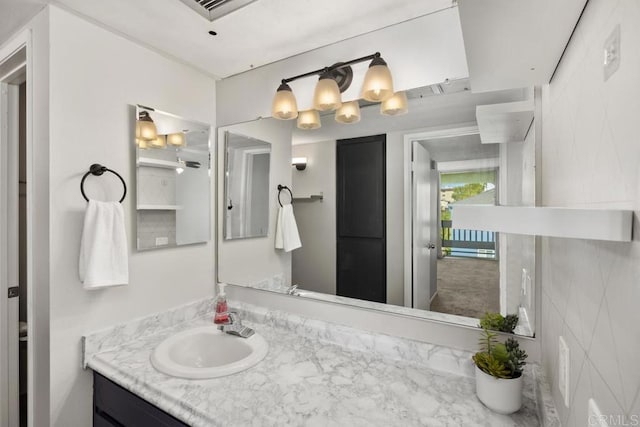 bathroom featuring vanity