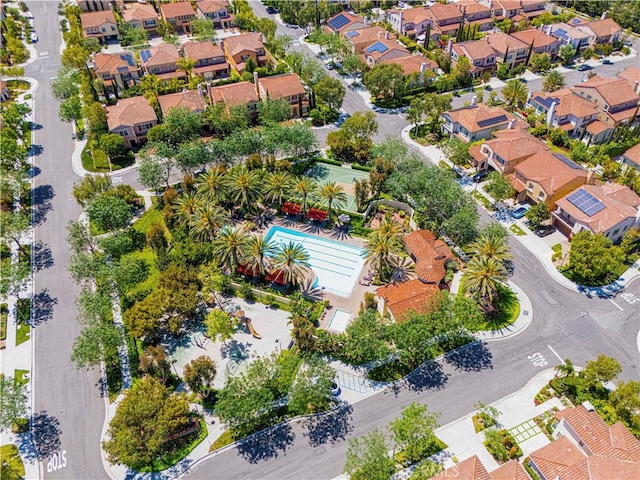bird's eye view featuring a residential view