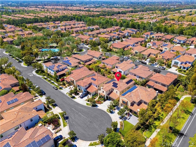 aerial view featuring a residential view