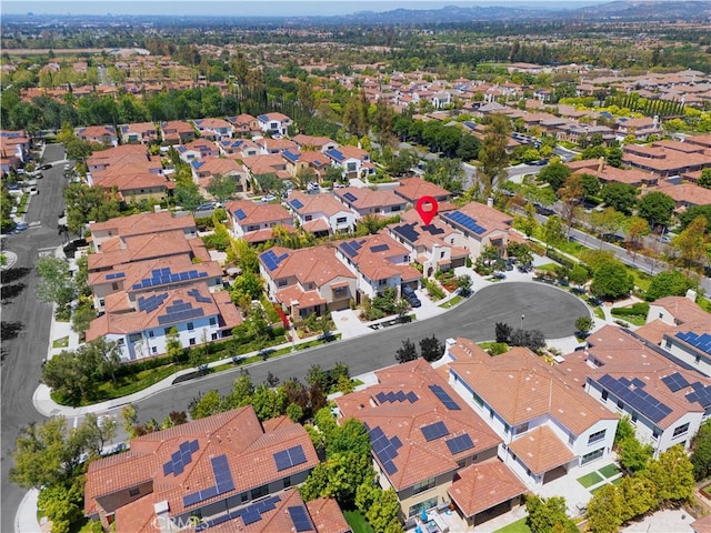 birds eye view of property featuring a residential view