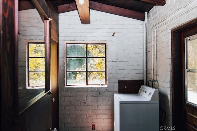 laundry room with washer / clothes dryer and laundry area