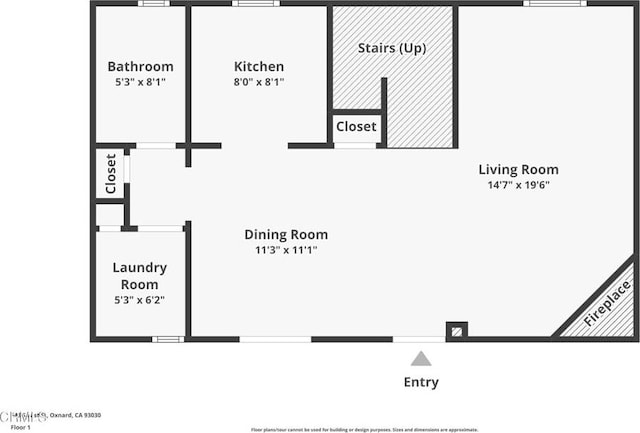 543 S E St, Oxnard, CA 93030 - property floor plan