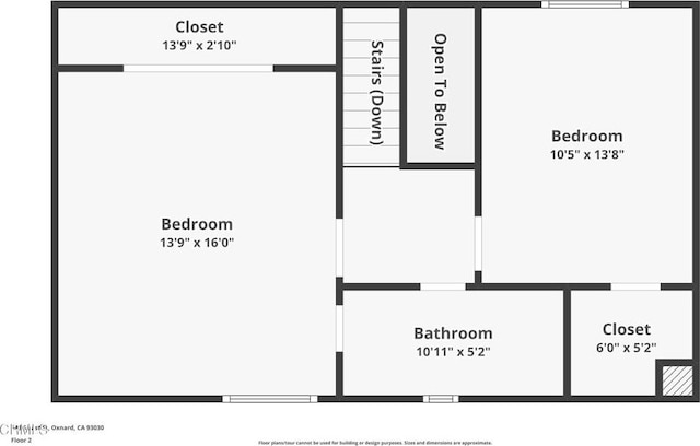 543 S E St, Oxnard, CA 93030 - room layout