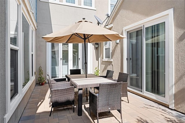 view of patio / terrace with outdoor dining space