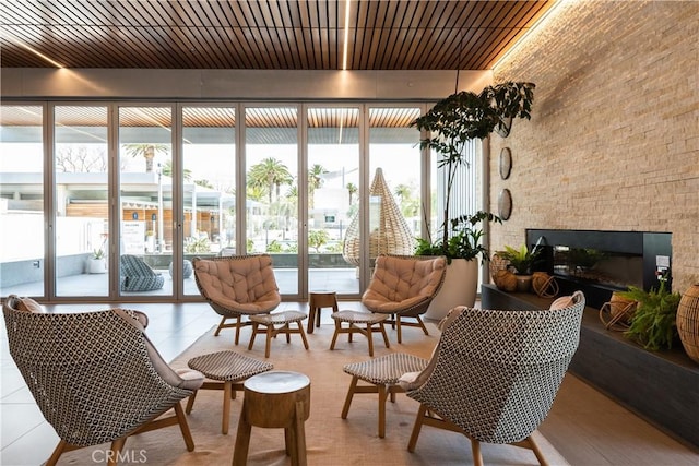 sunroom with a wealth of natural light