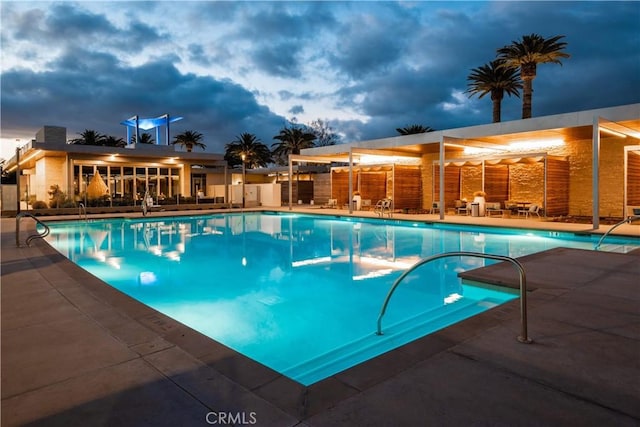 pool featuring a patio