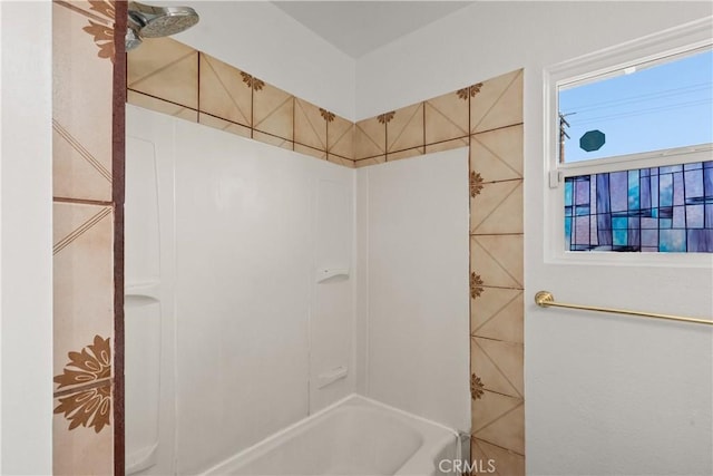 full bath featuring bathing tub / shower combination