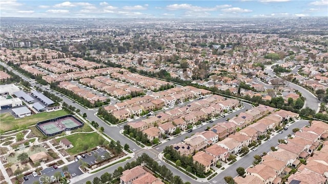 drone / aerial view featuring a residential view