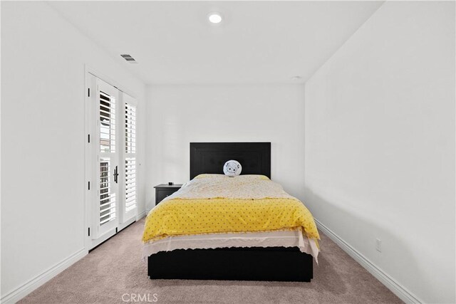 107 Frontier, Irvine, CA 92620 - carpeted bedroom featuring baseboards, access to outside, and recessed lighting