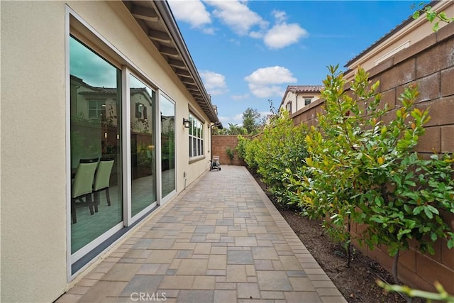 view of patio / terrace with a fenced backyard