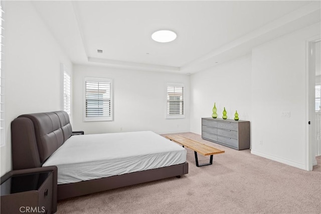107 Frontier, Irvine, CA 92620 - carpeted bedroom featuring a tray ceiling and baseboards