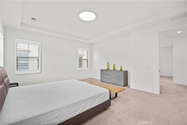 107 Frontier, Irvine, CA 92620 - carpeted bedroom featuring a tray ceiling and baseboards