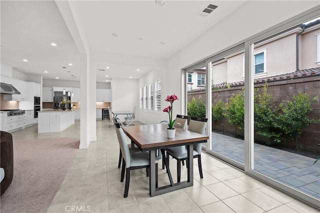 107 Frontier, Irvine, CA 92620 - dining room featuring light tile patterned floors and recessed lighting
