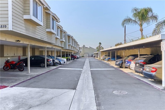 view of street with a residential view