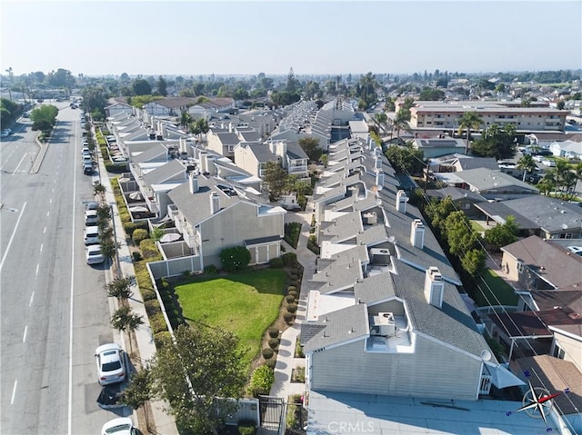 aerial view featuring a residential view