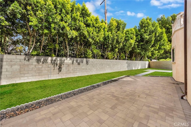 view of patio / terrace featuring a fenced backyard
