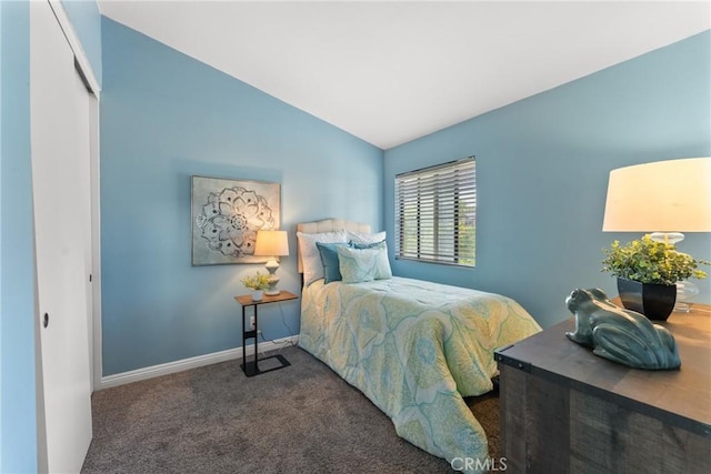 21340 Via Del Puma, Yorba Linda, CA 92887 - carpeted bedroom featuring lofted ceiling and a closet