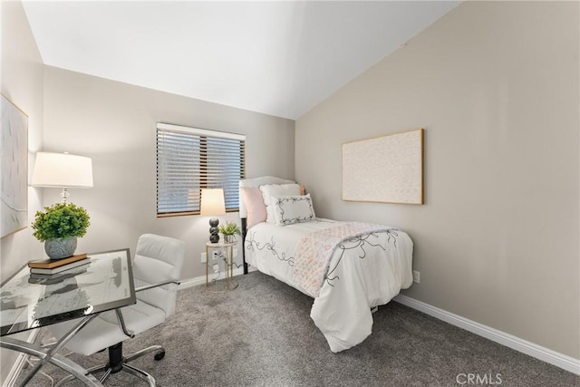 21340 Via Del Puma, Yorba Linda, CA 92887 - carpeted bedroom with a desk and lofted ceiling