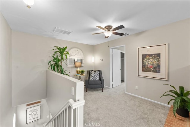21340 Via Del Puma, Yorba Linda, CA 92887 - hallway featuring an upstairs landing and carpet