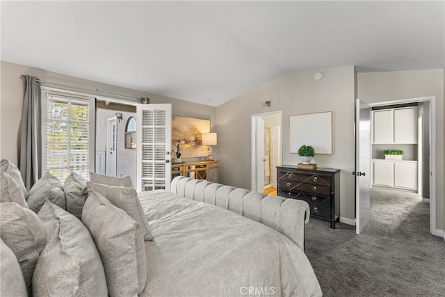 21340 Via Del Puma, Yorba Linda, CA 92887 - carpeted bedroom with vaulted ceiling and baseboards