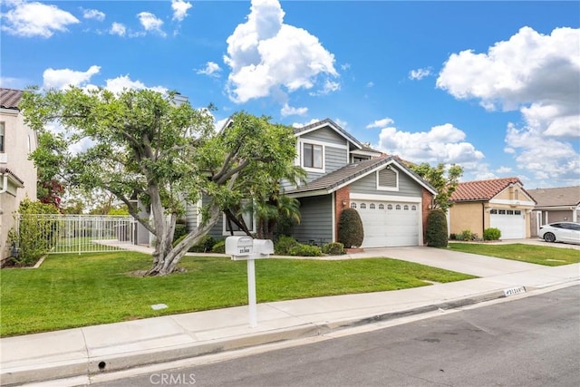 21340 Via Del Puma, Yorba Linda, CA 92887 - view of front of home with concrete driveway, a garage, and a tile roof