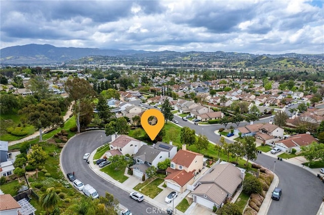 21340 Via Del Puma, Yorba Linda, CA 92887 - aerial view of residential area featuring mountains