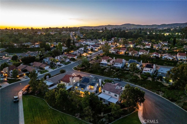 21340 Via Del Puma, Yorba Linda, CA 92887 - aerial view at dusk of a residential view