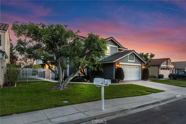 21340 Via Del Puma, Yorba Linda, CA 92887 - obstructed view of property with driveway and an attached garage