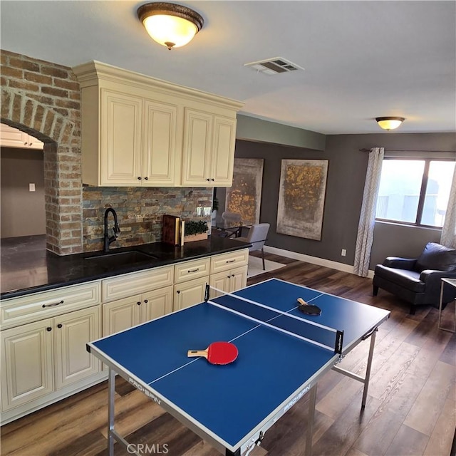 21340 Via Del Puma, Yorba Linda, CA 92887 - recreation room featuring a sink and wood finished floors