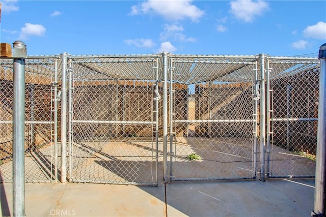 storage room with an exterior structure