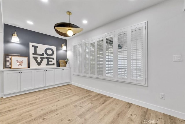1467 N Kathleen Ln, Orange, CA 92867 - empty room with recessed lighting, baseboards, and light wood-style floors
