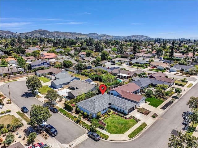 1467 N Kathleen Ln, Orange, CA 92867 - birds eye view of property featuring a residential view and a mountain view