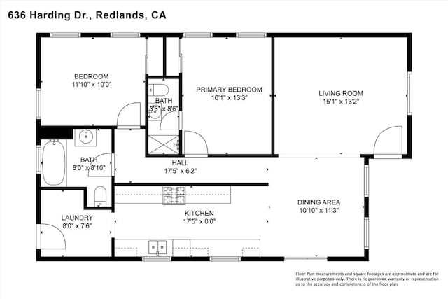 636 Harding Dr, Redlands, CA 92373 - view of layout
