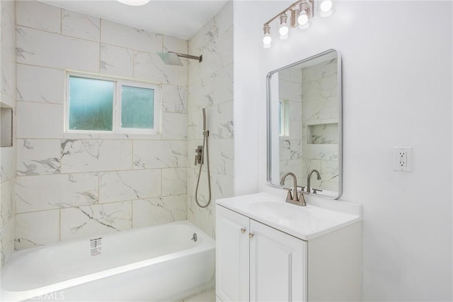 636 Harding Dr, Redlands, CA 92373 - bathroom featuring shower / bathing tub combination and vanity