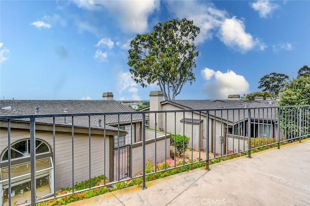 exterior space featuring fence