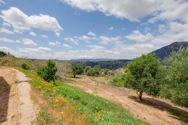 exterior space with a rural view