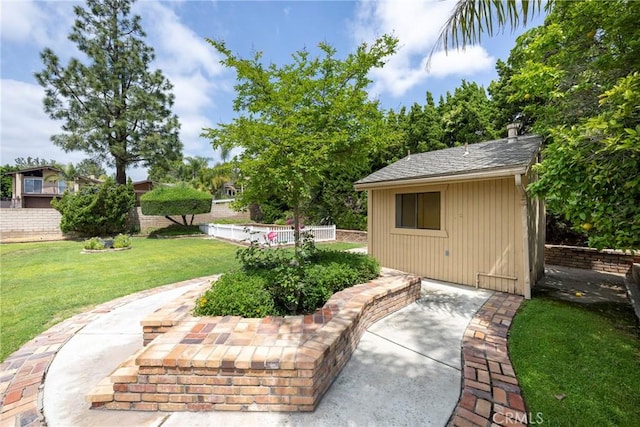 exterior space with fence