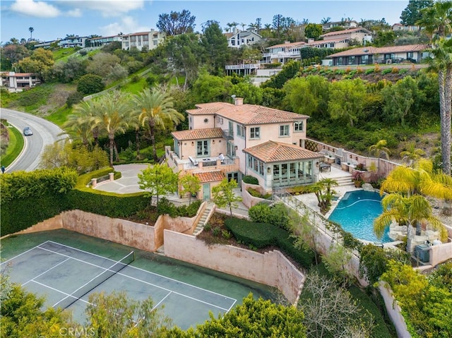 2008 Via Visalia, Palos Verdes Estates, CA 90274 - view of subject property featuring a pool