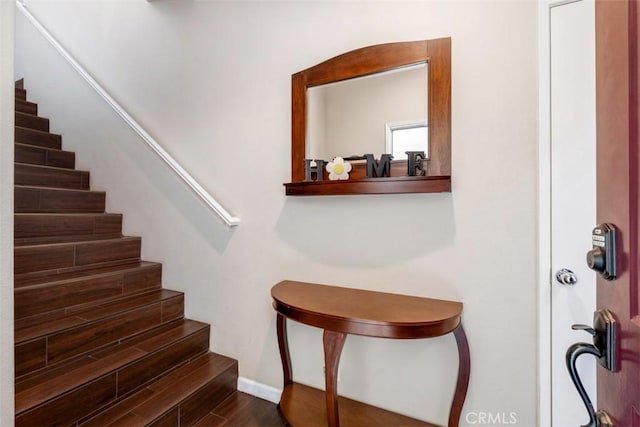 4 Mosaic, Aliso Viejo, CA 92656 - staircase featuring baseboards and wood finished floors