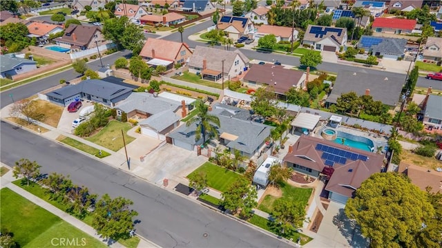 8784 Lurline St, Rancho Cucamonga, CA 91701 - aerial view of residential area with a pool