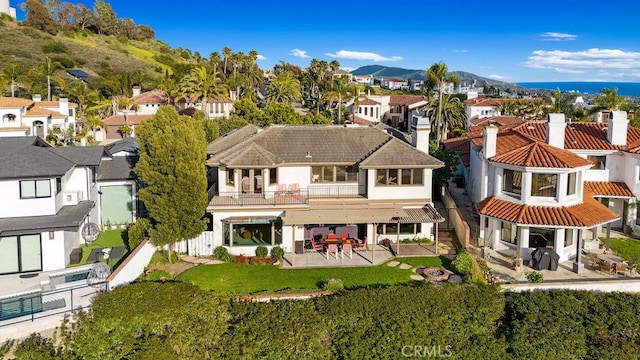 776 Avenida Salvador, San Clemente, CA 92672 - back of property with a tiled roof, a residential view, fence, a balcony, and a patio