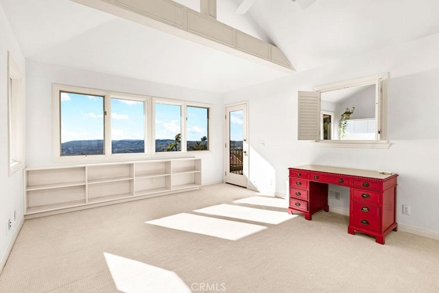 776 Avenida Salvador, San Clemente, CA 92672 - interior space featuring baseboards, carpet flooring, a wealth of natural light, and high vaulted ceiling